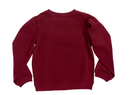 112355923-Wrangler Girl's Crewneck Sweat Shirt- Burgundy