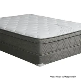 AFTON White/Gray 12" Euro Box Pocket Coil, Cal.King