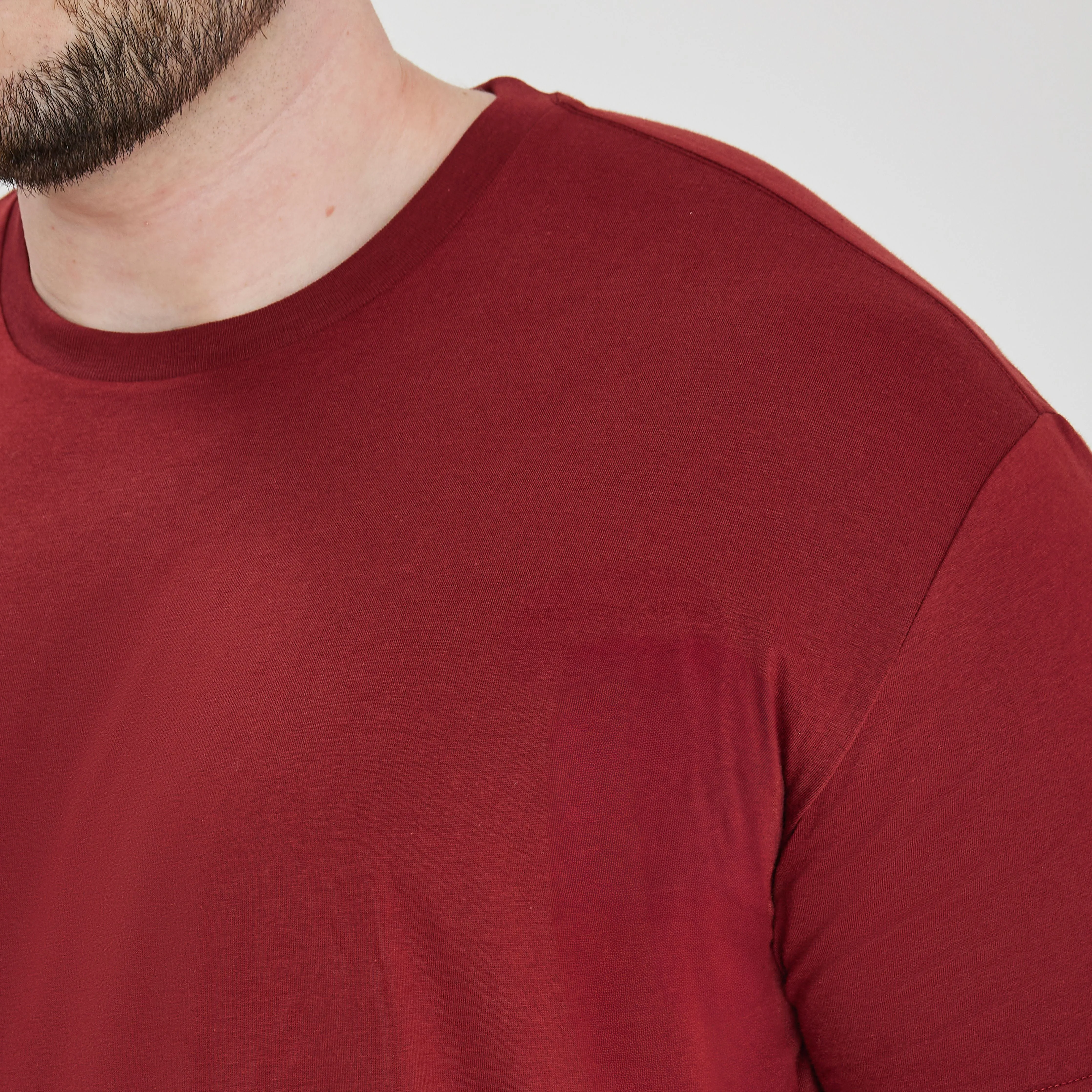 Burgundy Crew Neck