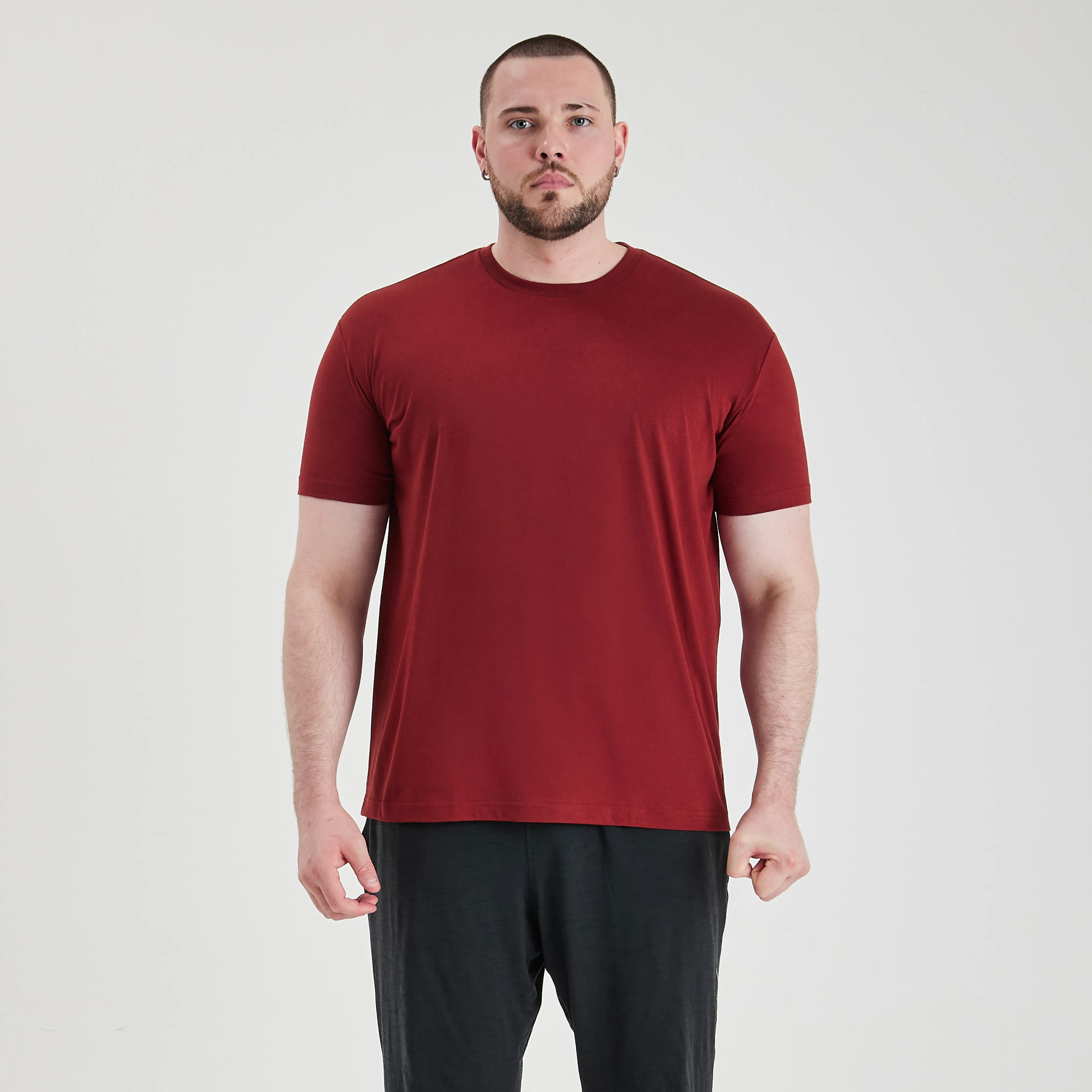 Burgundy Crew Neck