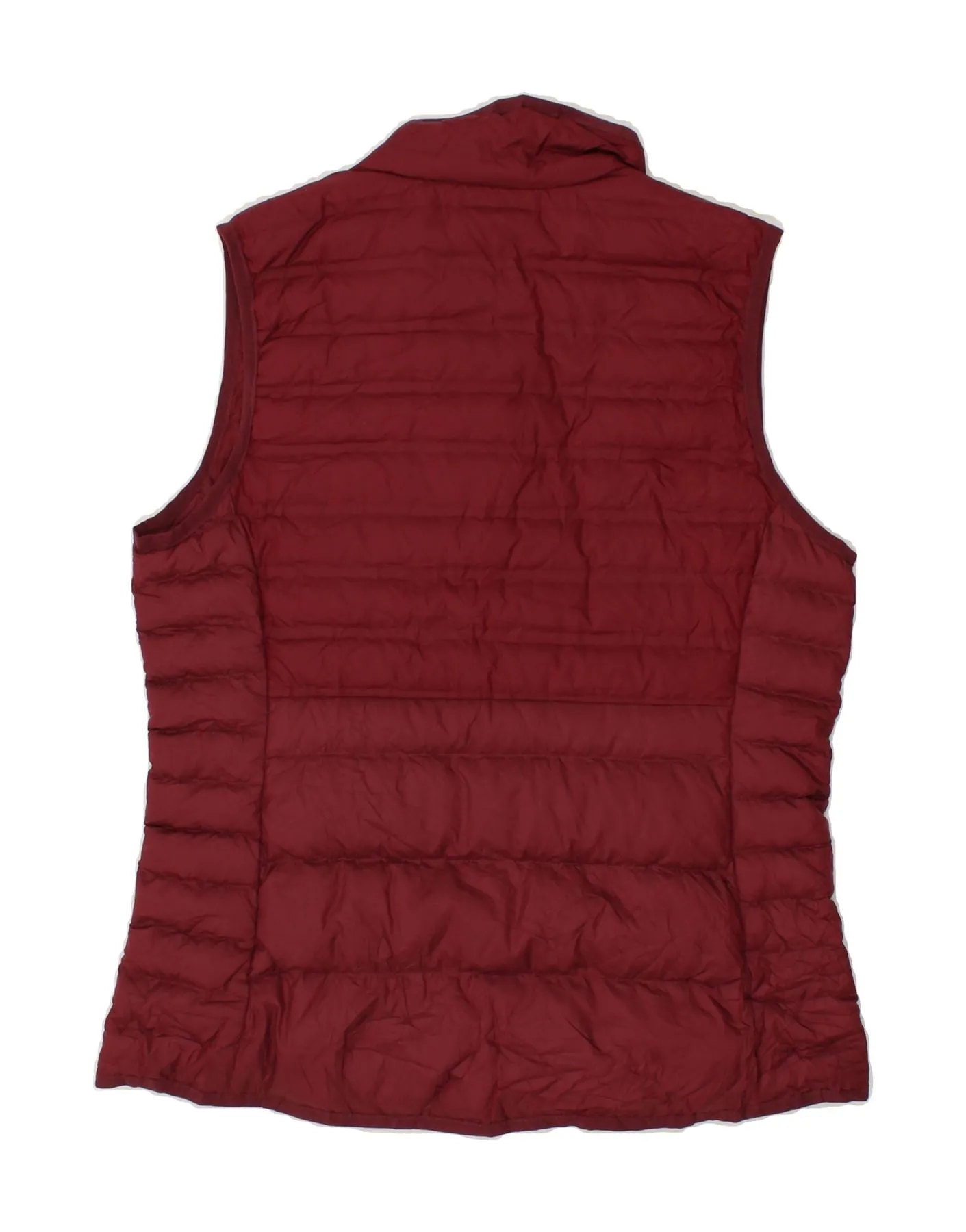 COLUMBIA Womens Padded Gilet UK 14 Medium Burgundy Polyester