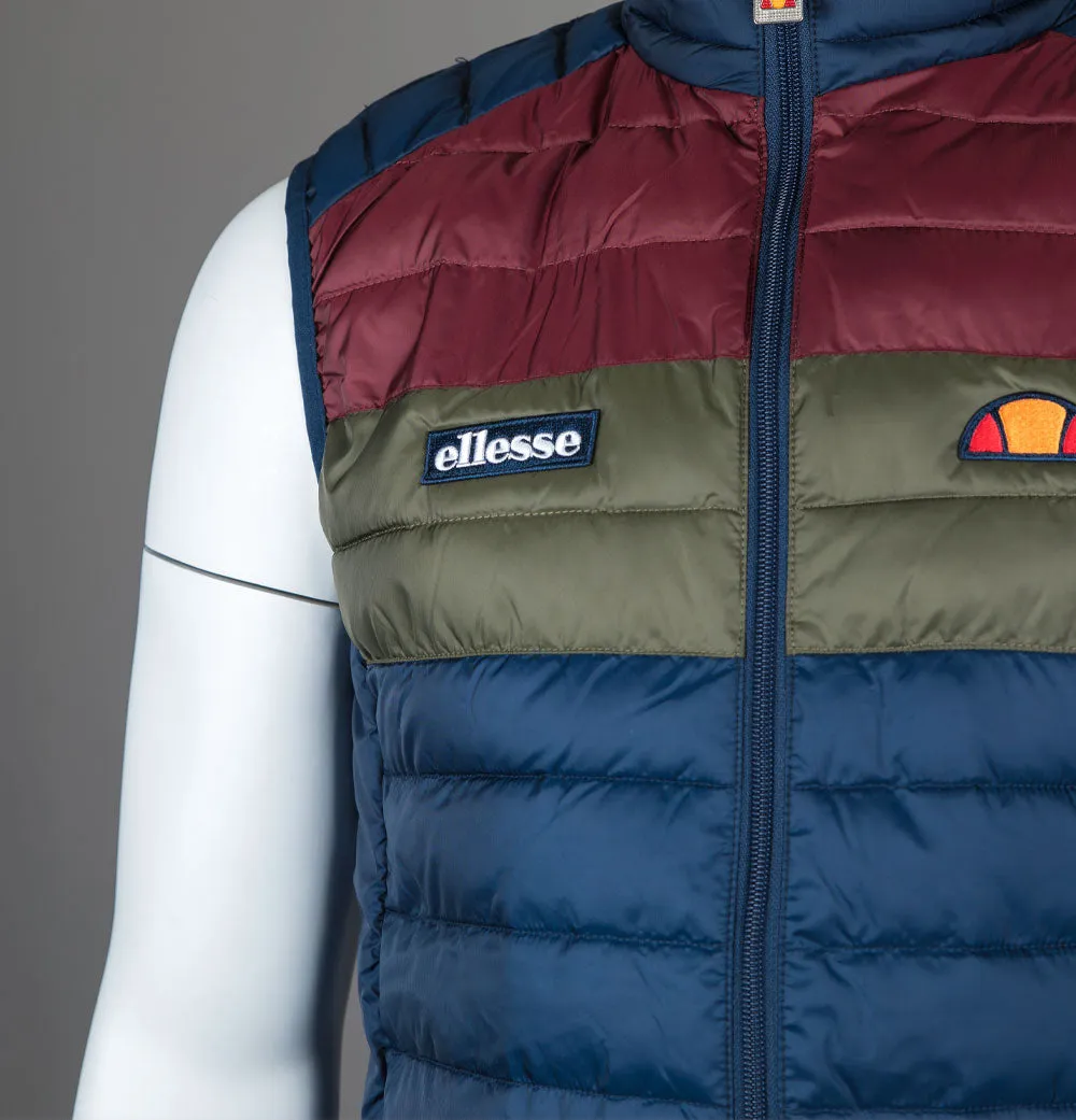 Ellesse Bardy Colour Block Gilet Navy