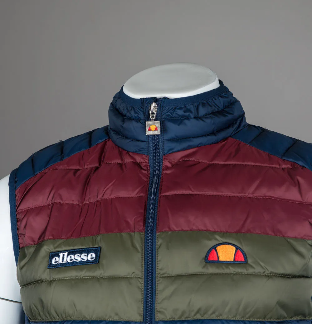 Ellesse Bardy Colour Block Gilet Navy