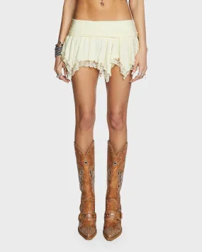 Emcour Balletcore Mini Ruffle Skirt