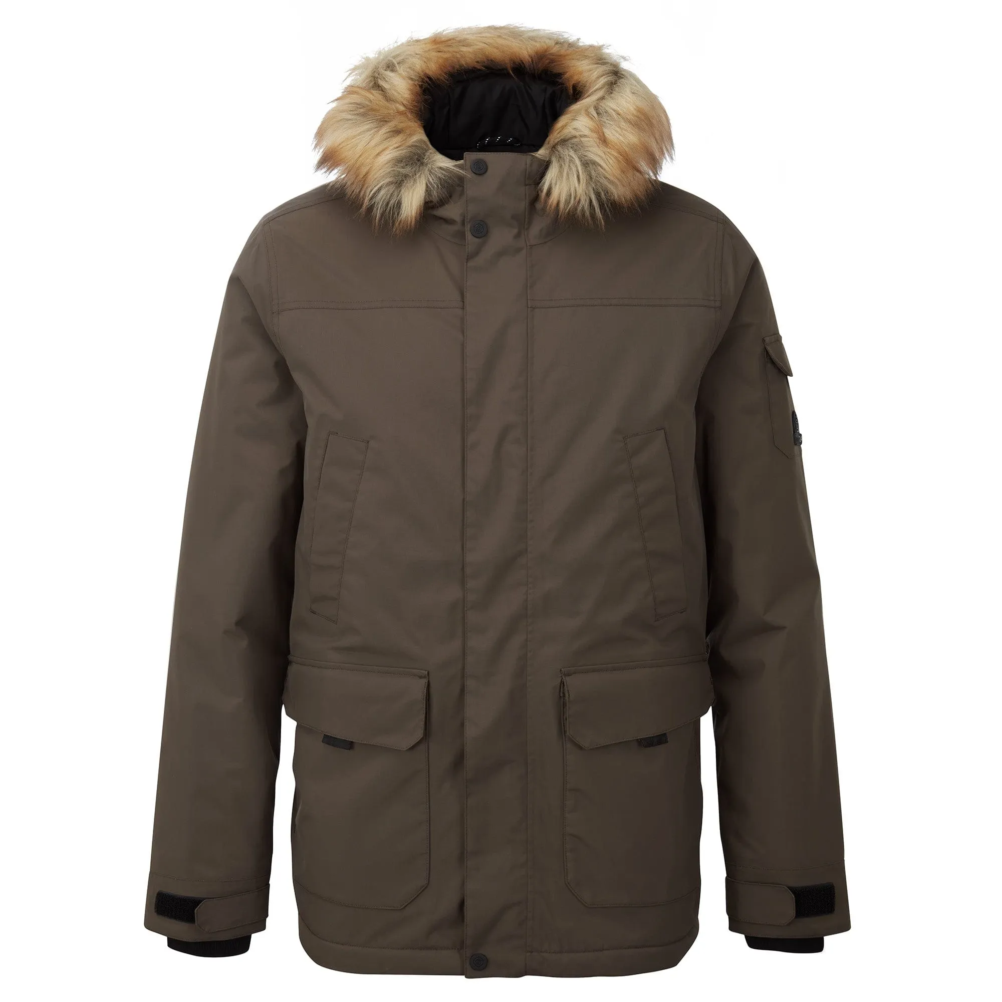 Garrick Mens Waterproof Parka - Dark Khaki
