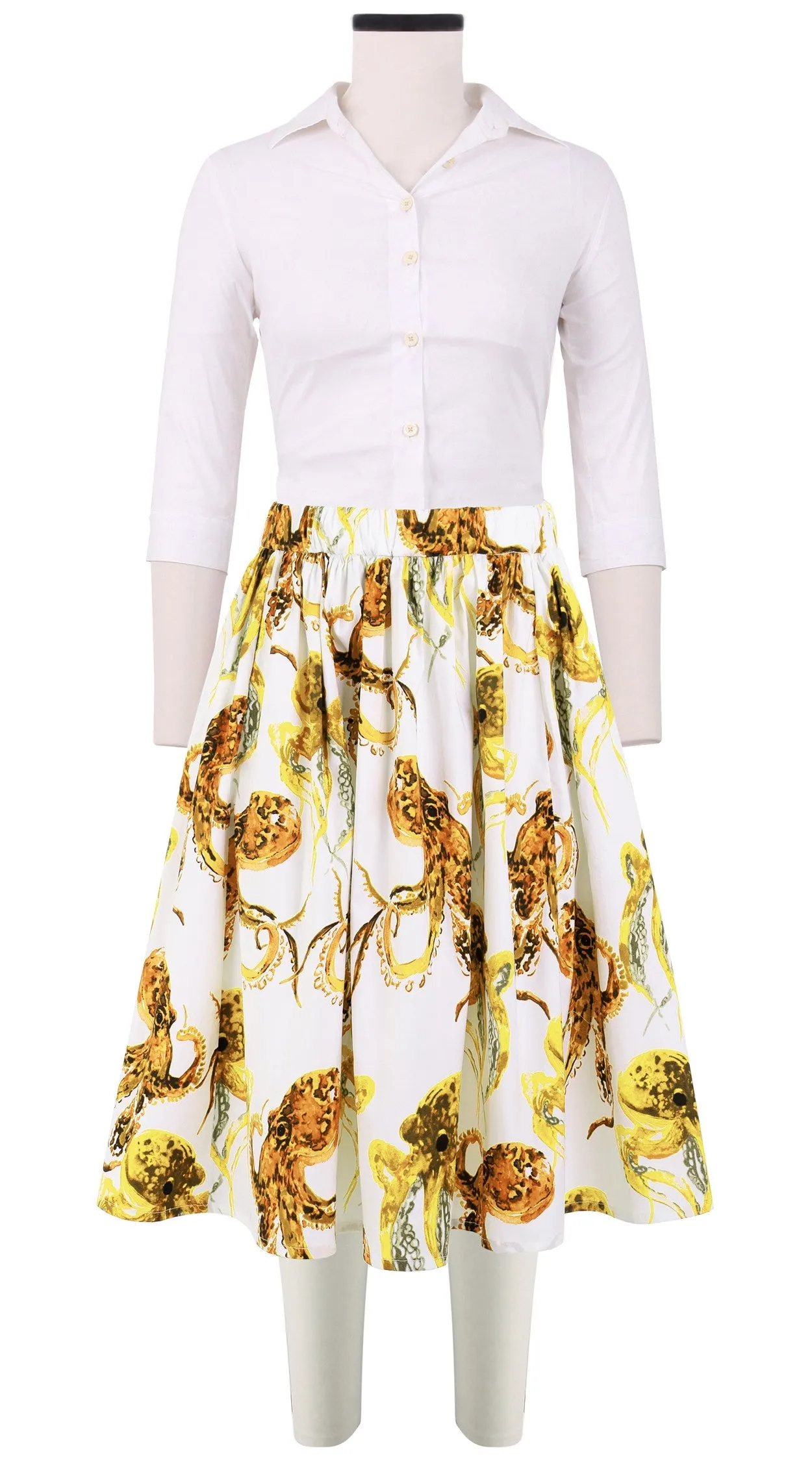 Jenny Skirt Cotton Stretch (Octopus)