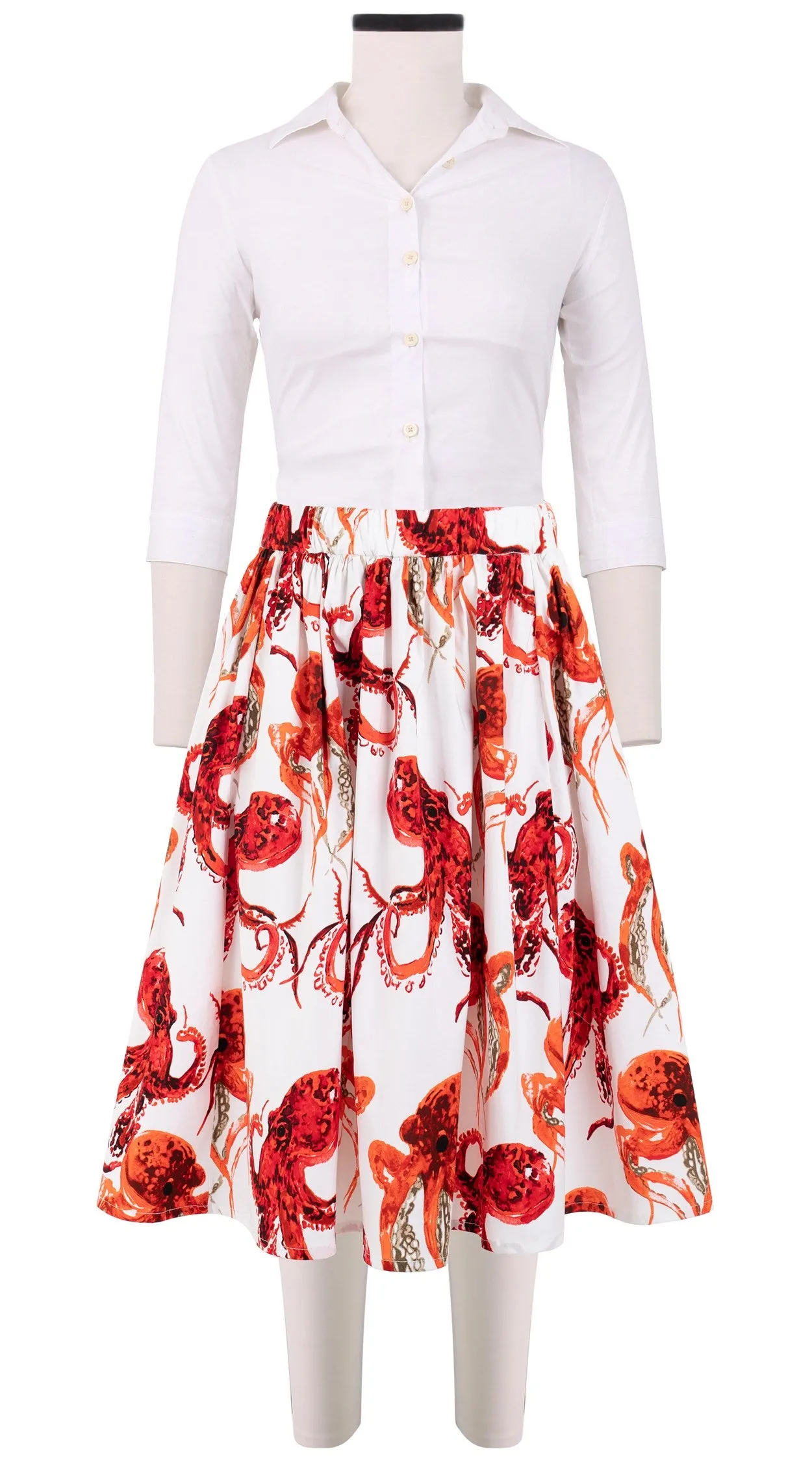 Jenny Skirt Cotton Stretch (Octopus)