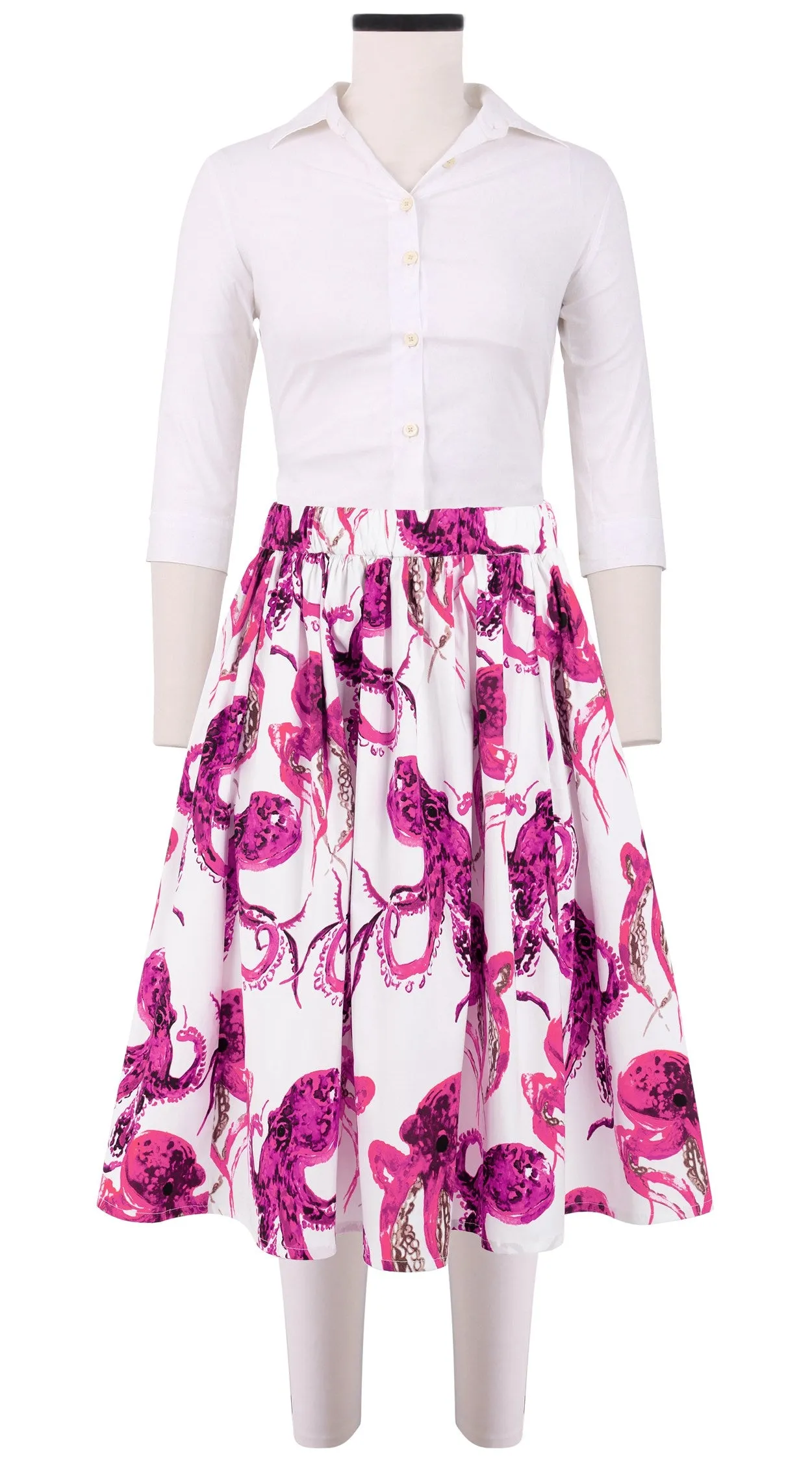Jenny Skirt Cotton Stretch (Octopus)