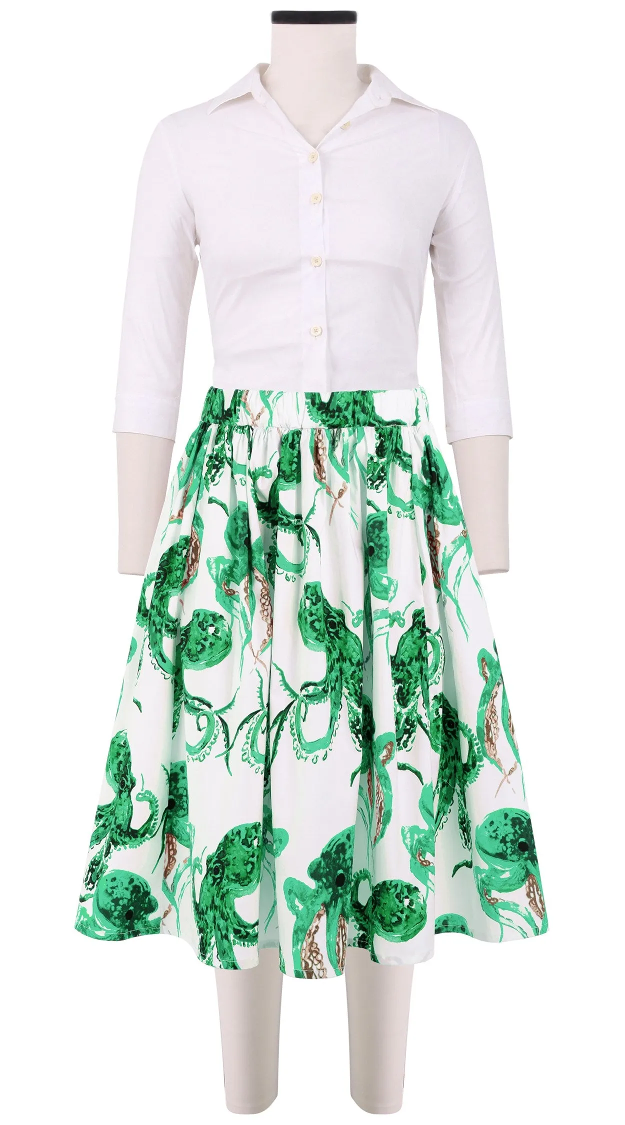 Jenny Skirt Cotton Stretch (Octopus)