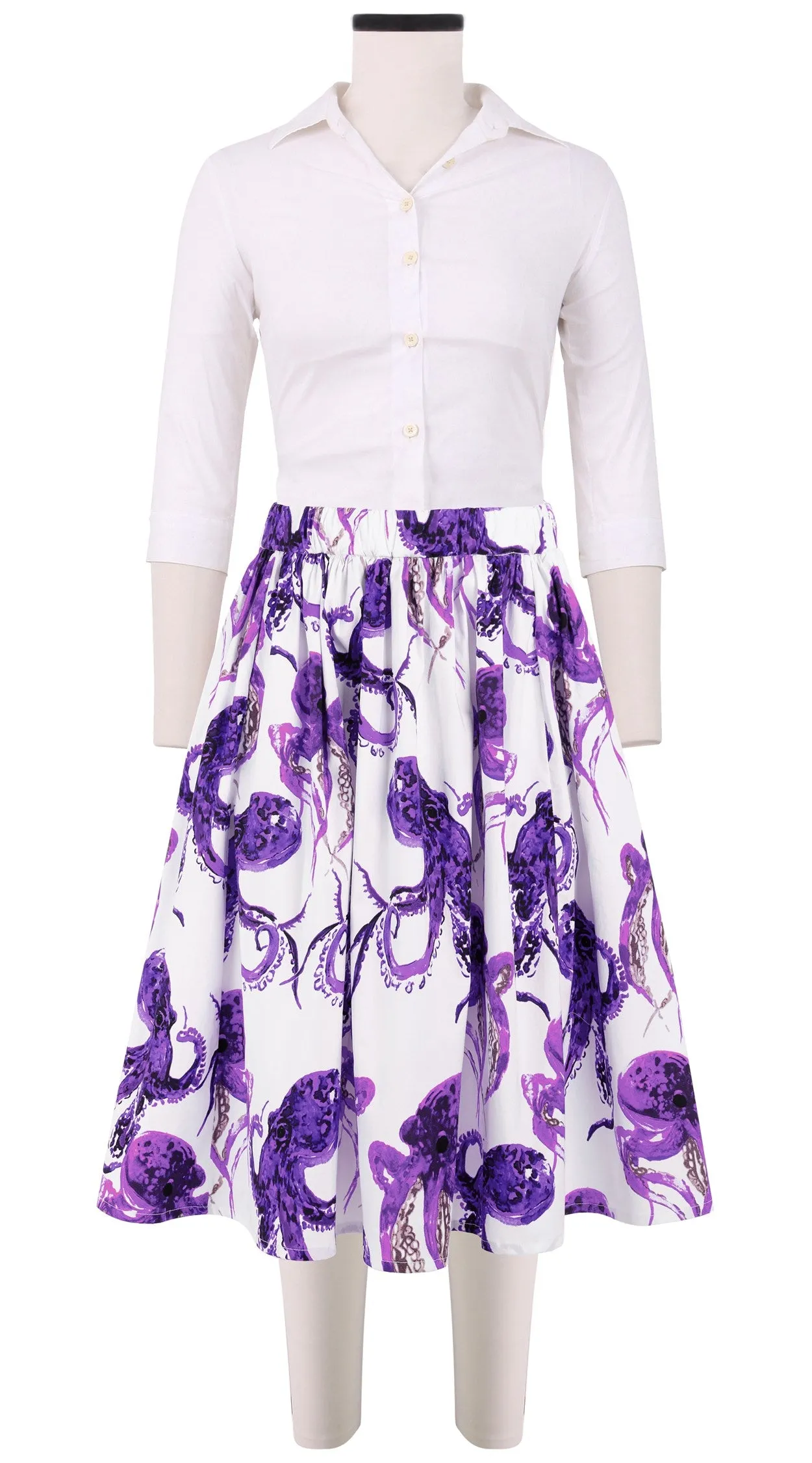 Jenny Skirt Cotton Stretch (Octopus)