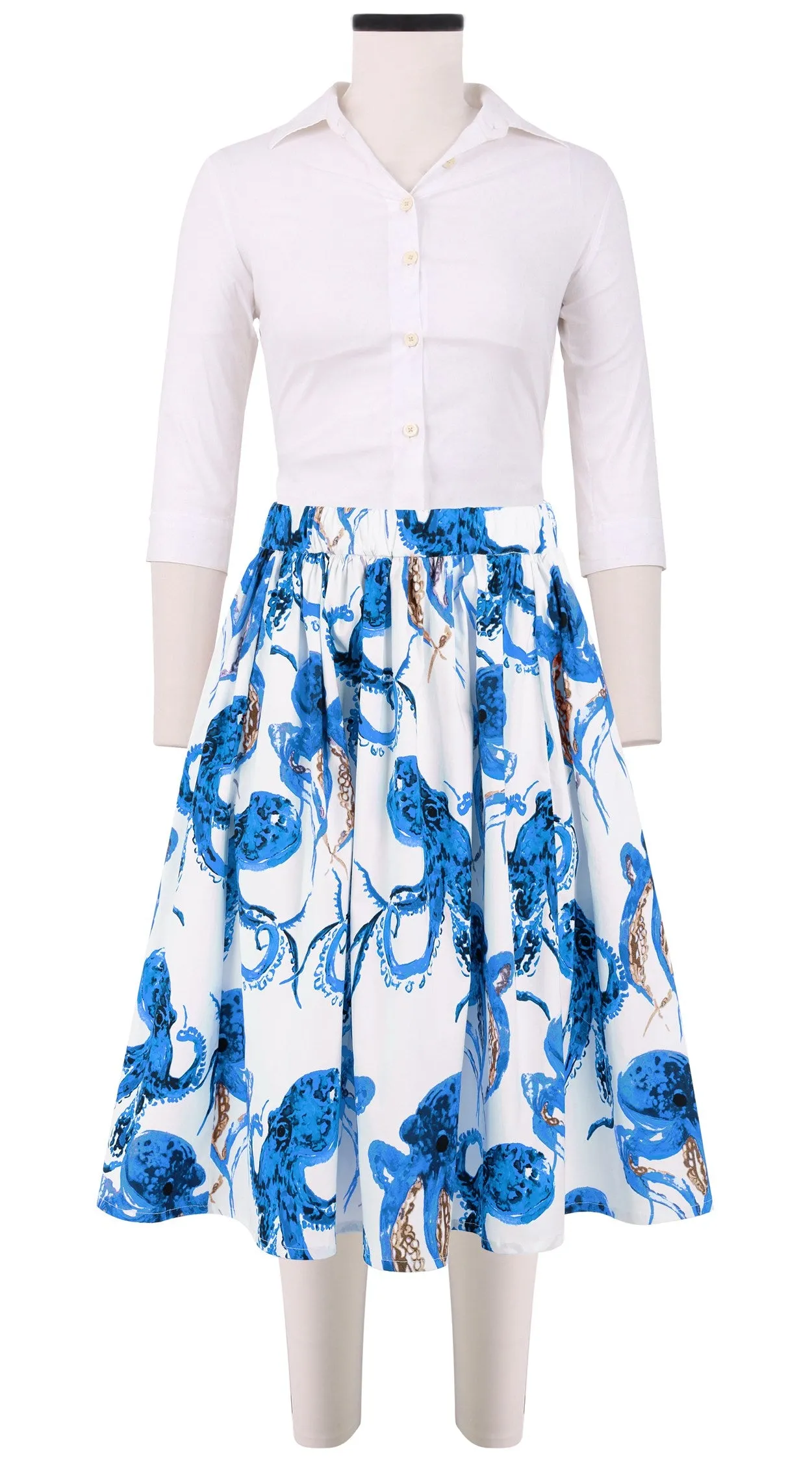 Jenny Skirt Cotton Stretch (Octopus)