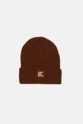 Logo Beanie Brown