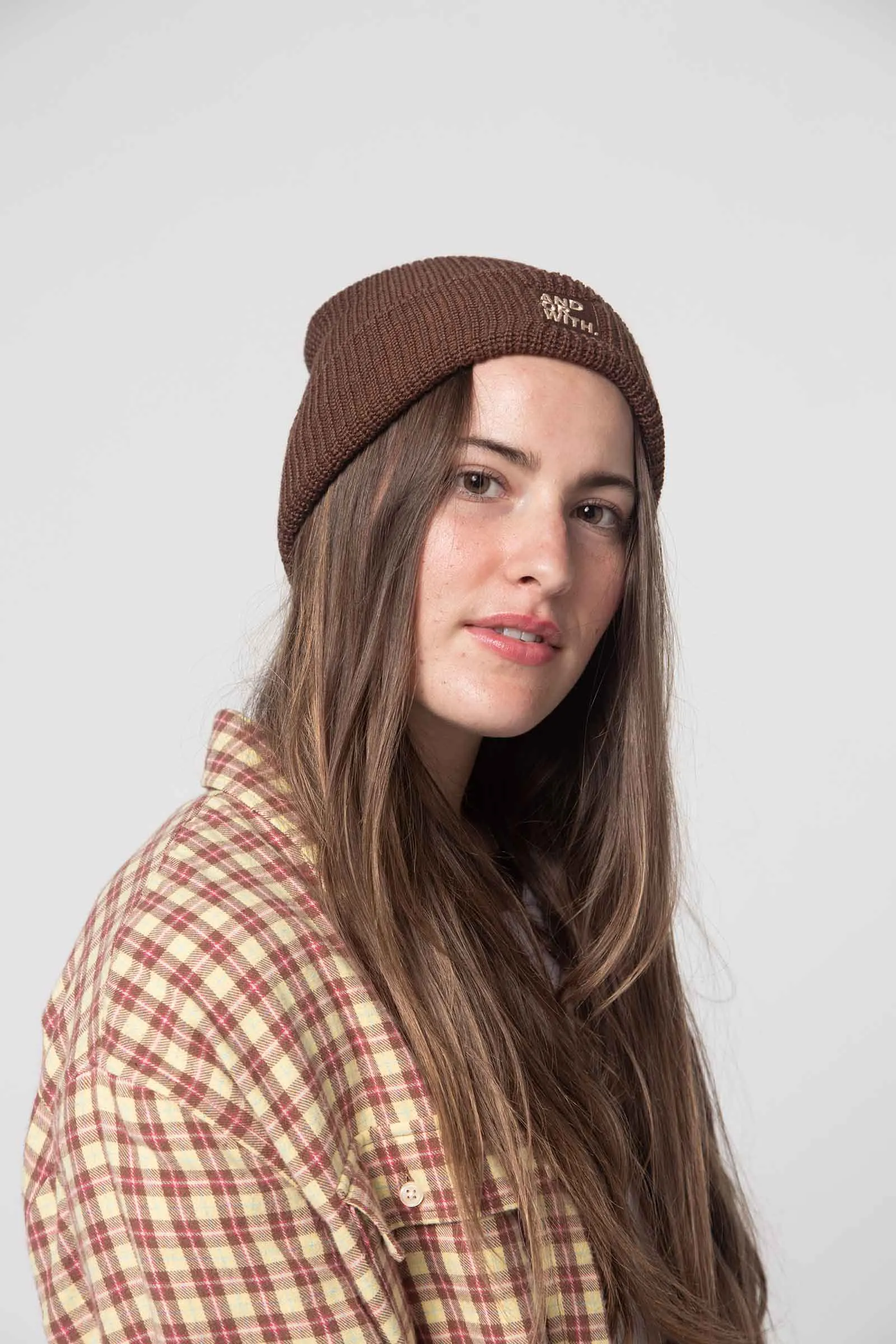 Logo Beanie Brown