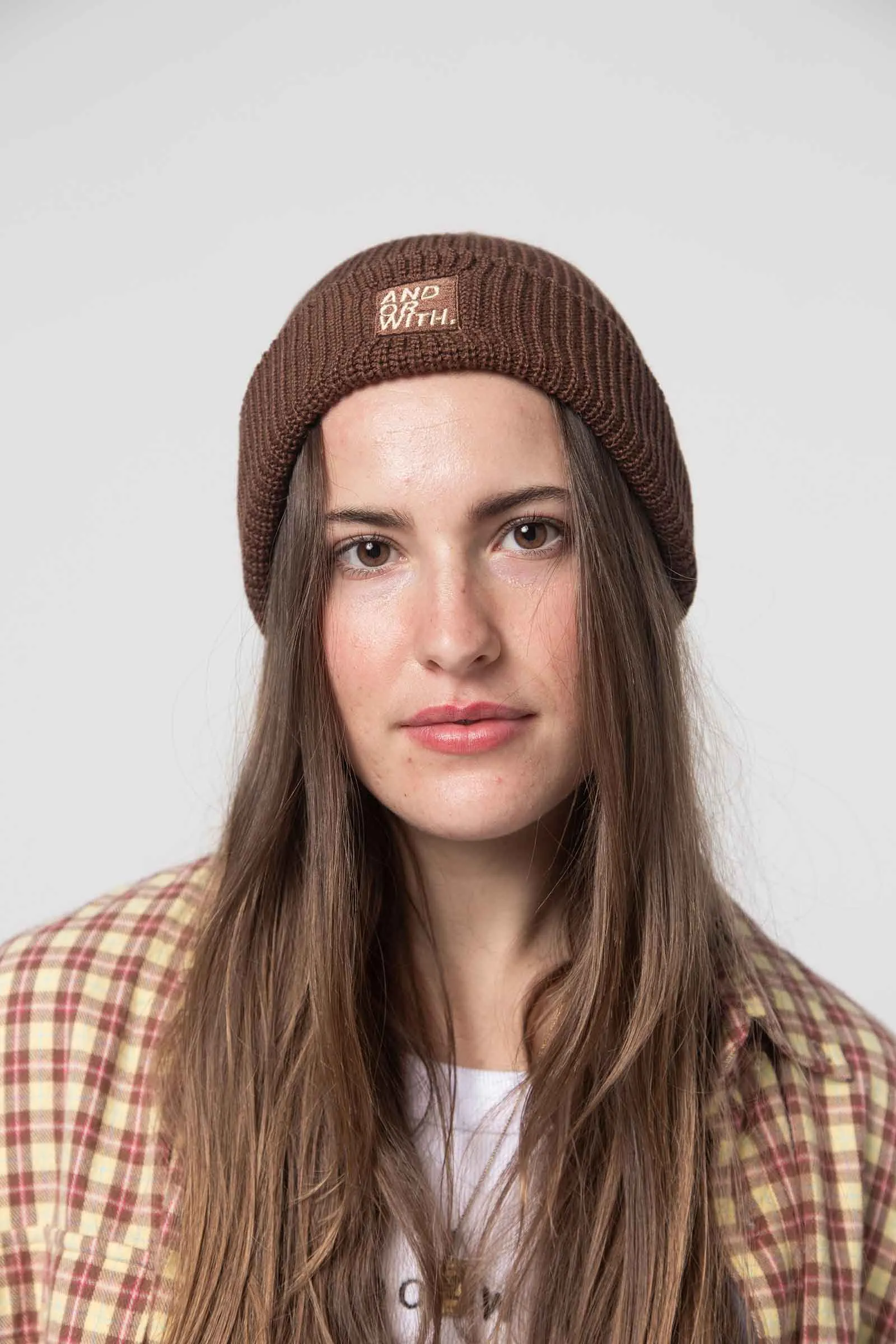 Logo Beanie Brown