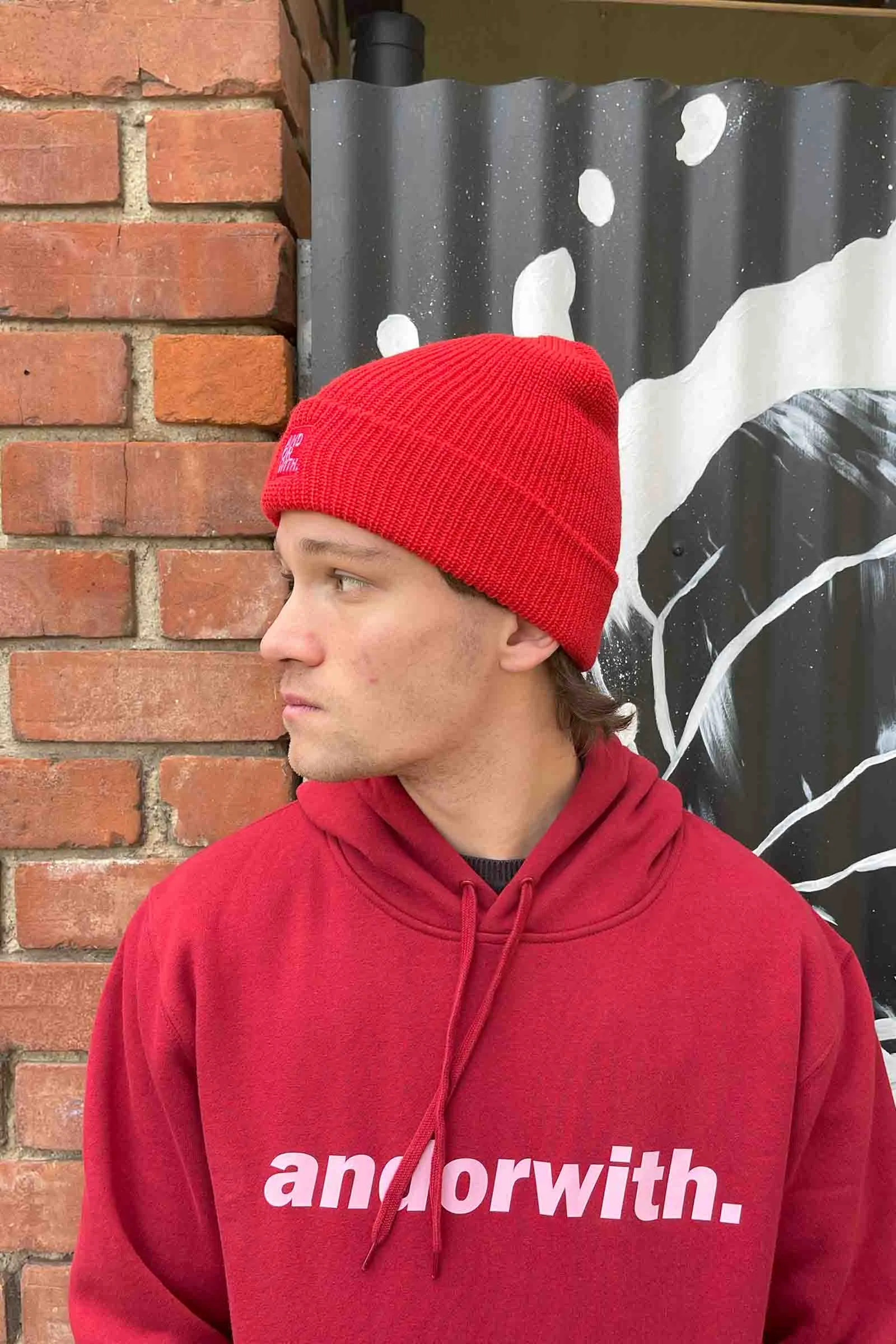 Logo Beanie Red