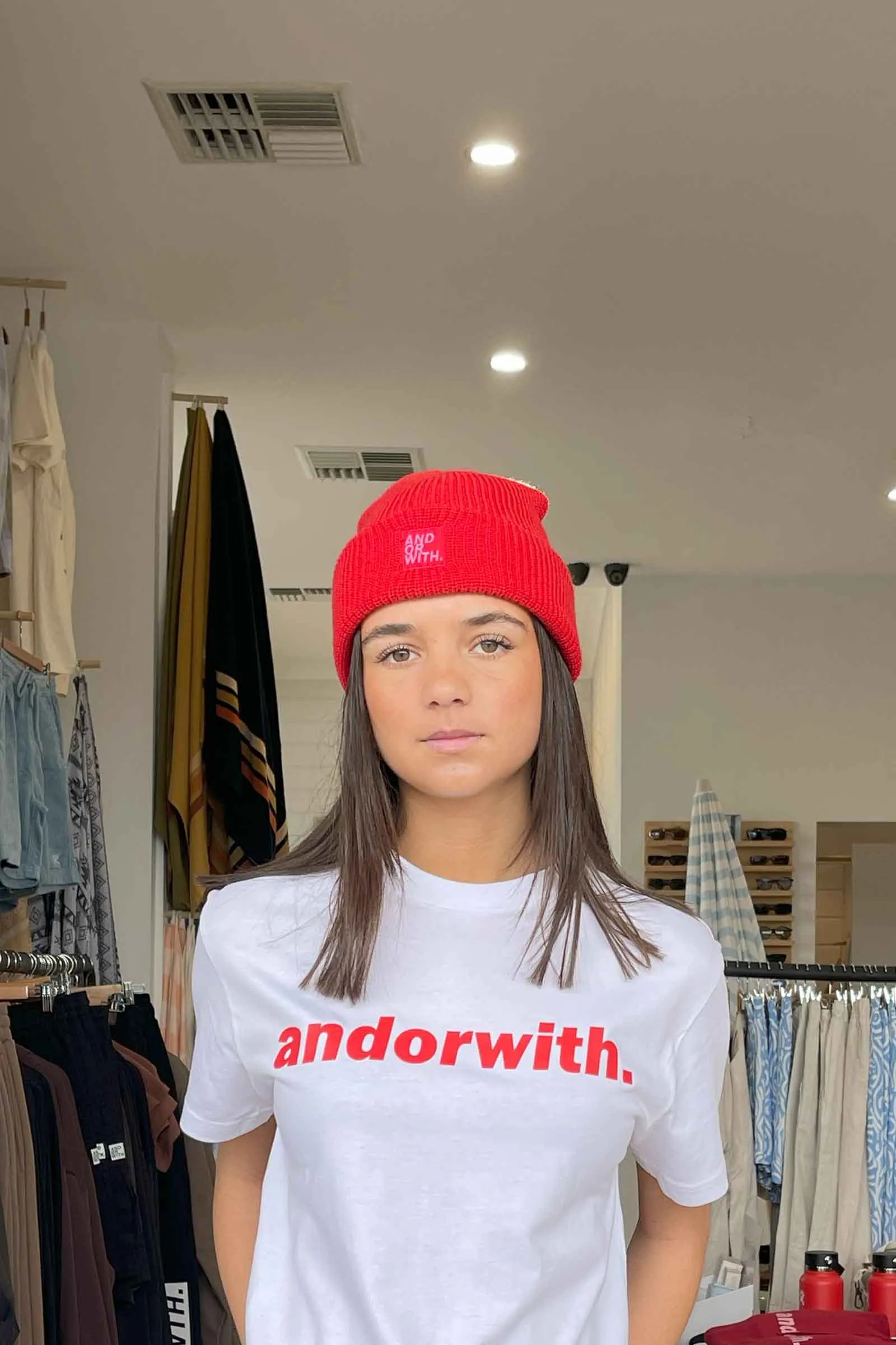 Logo Beanie Red