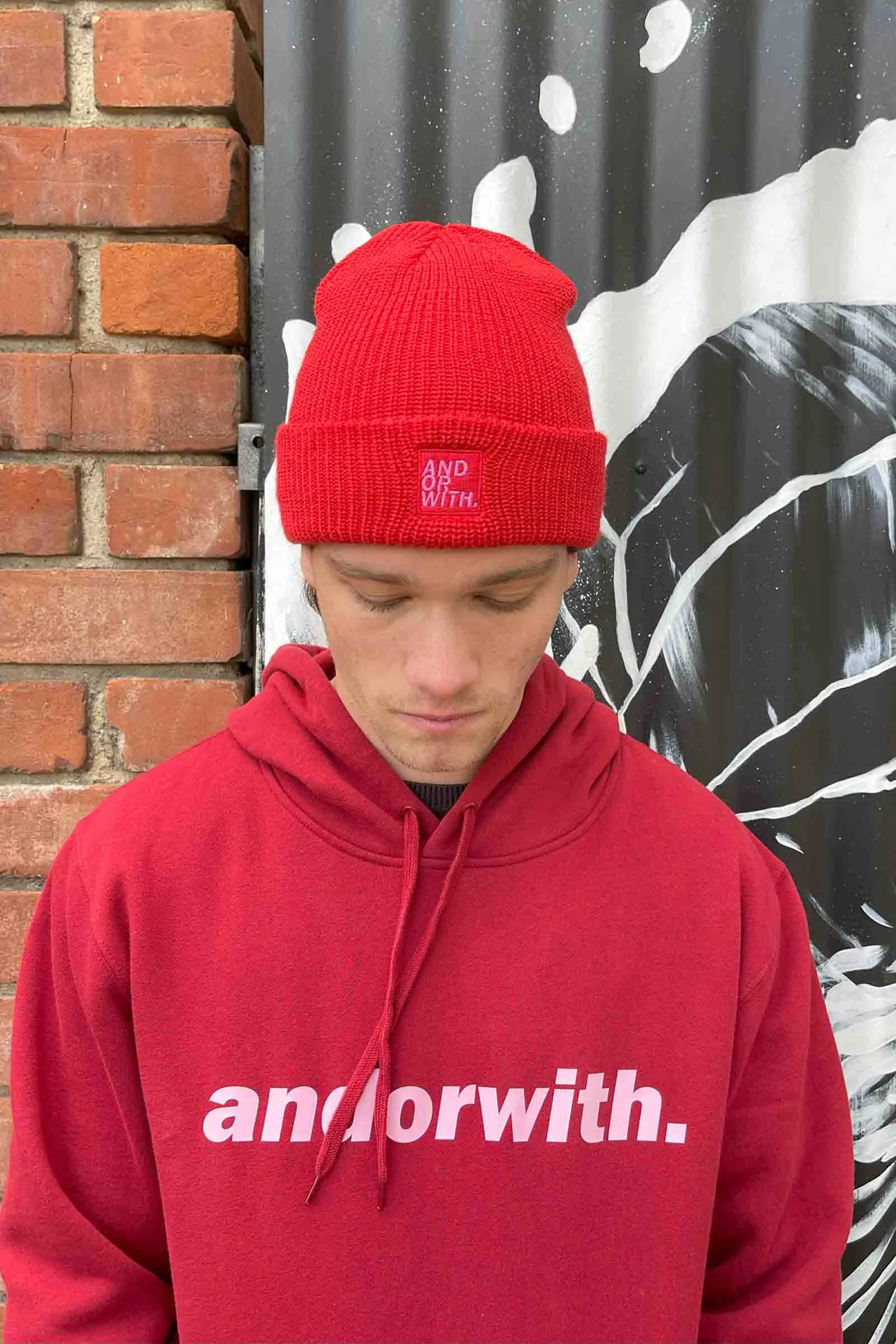 Logo Beanie Red