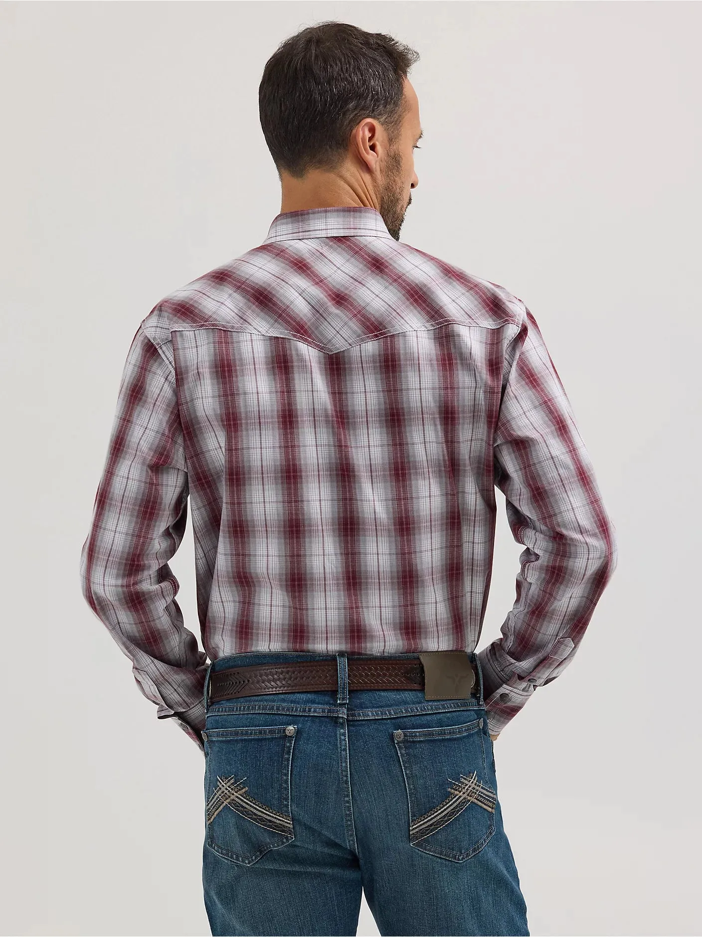 Men's Wrangler 20X® Competition Advanced Comfort Long Sleeve Two Pocket Western Snap Shirt - 112356576