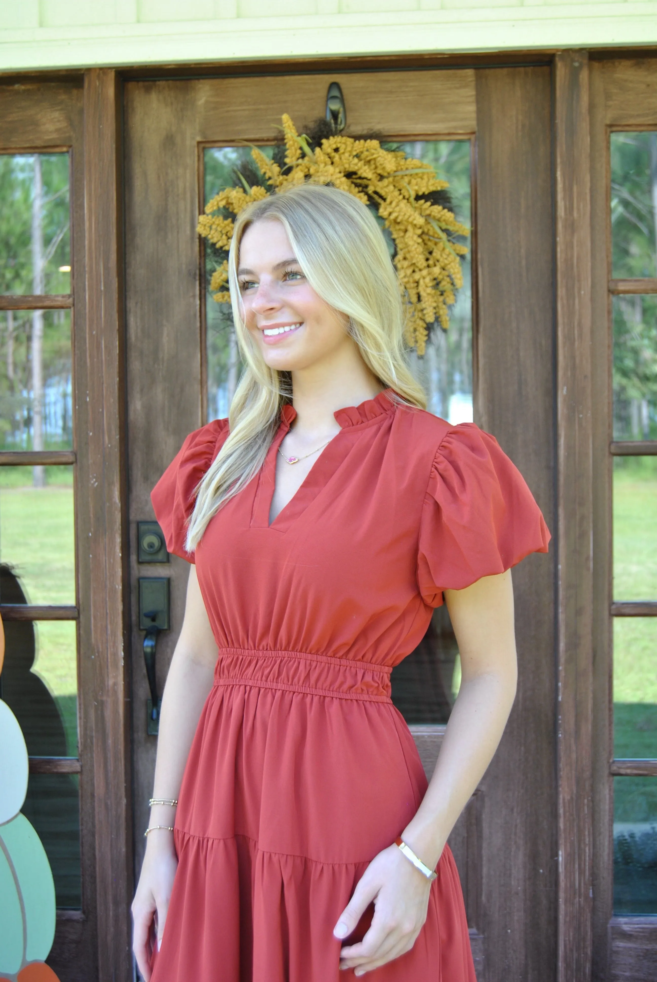 Michelle Maxi Dress in Burgundy