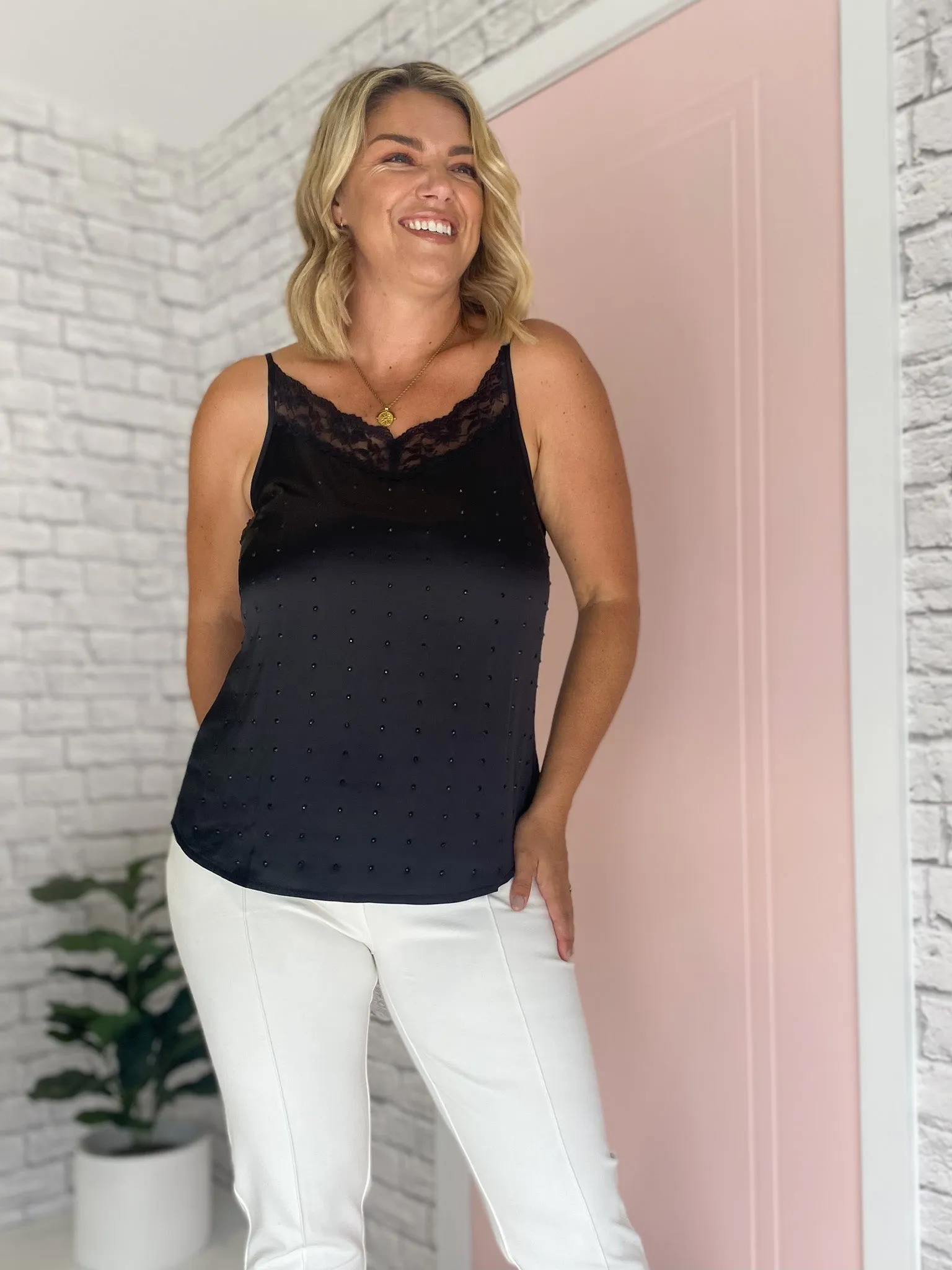 MONARI BLOUSE TOP ADORNED