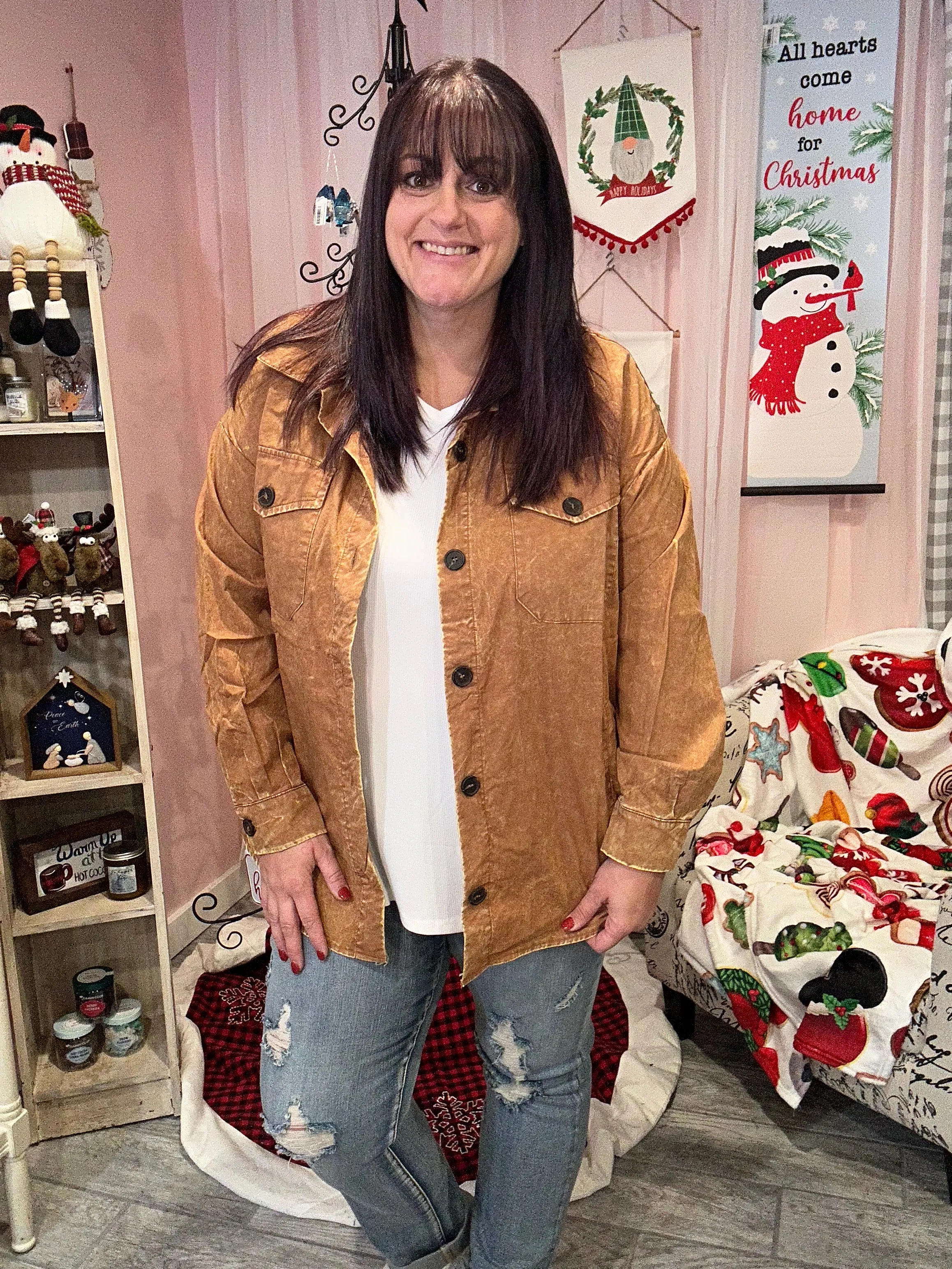 Oversized Vintage Washed Shacket