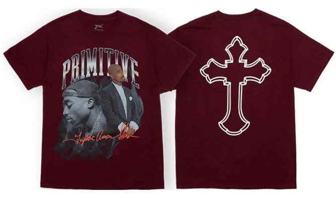 Primitive Tupac Legend SS - Burgundy