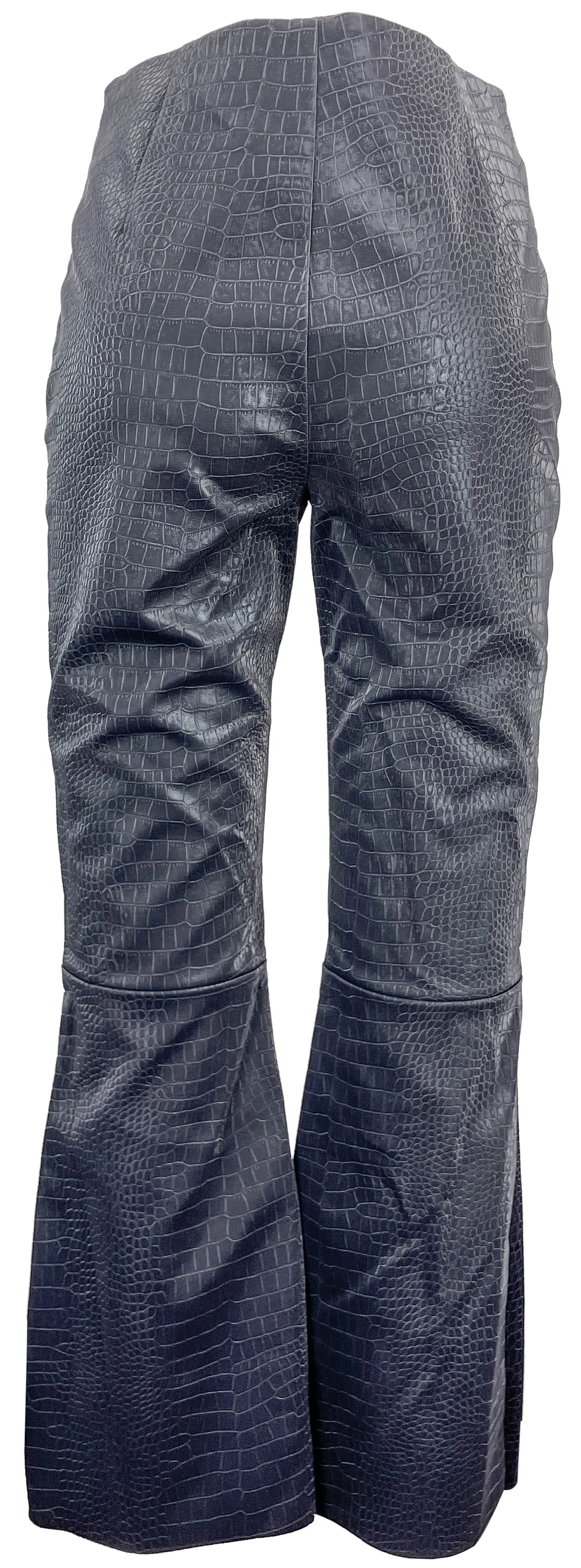 RÓHE Vegan Leather Kick Flare Pants in Space