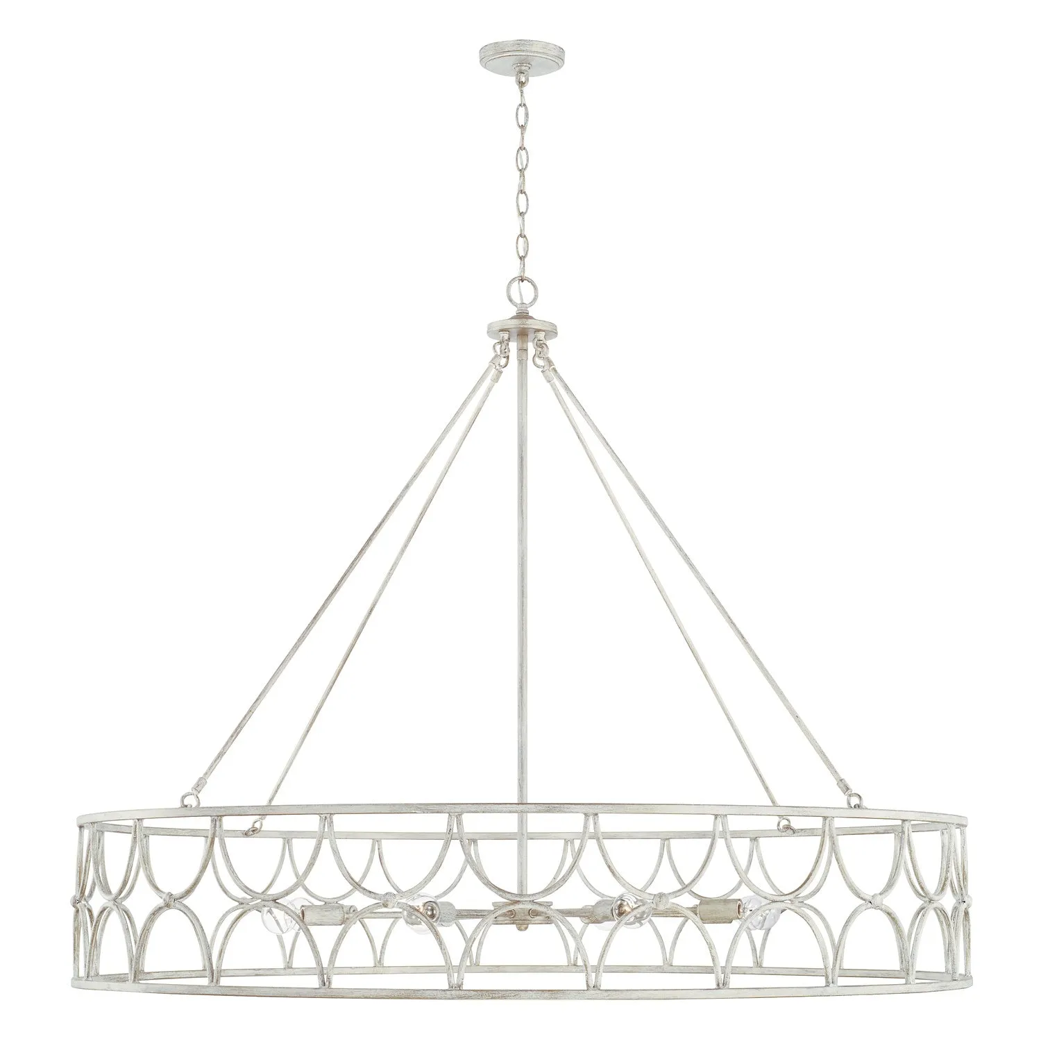 Ricci 8-Light Chandelier in Winter White