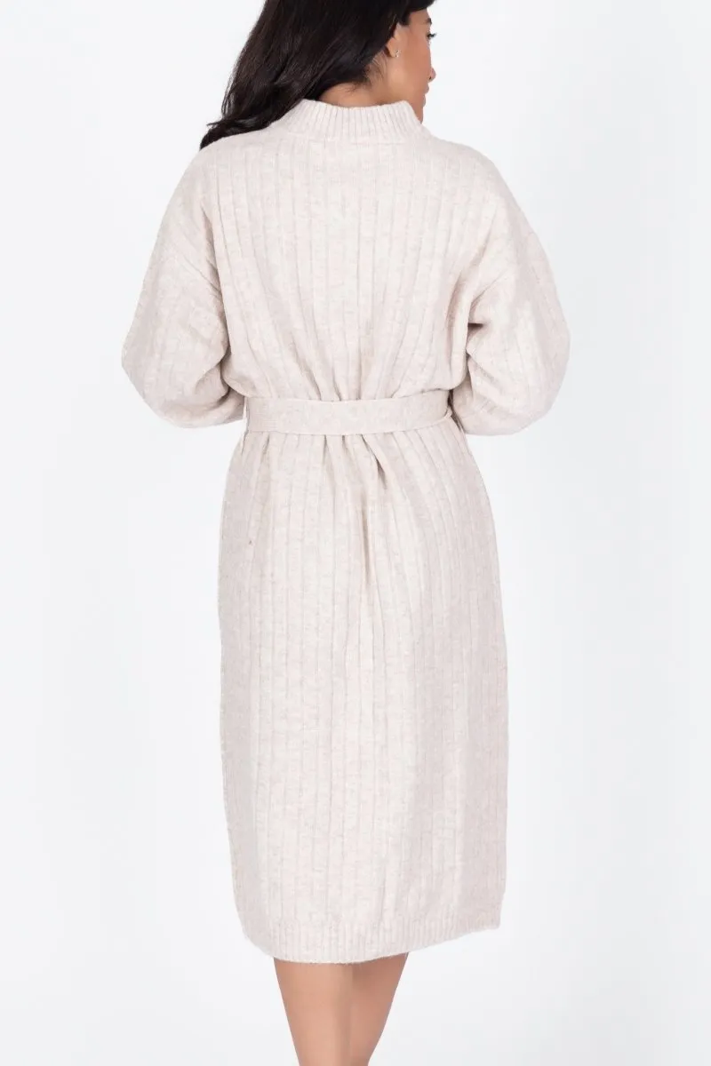 SIMONE DRESS 42" (BEIGE)