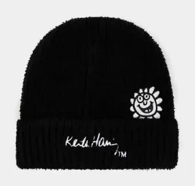 SP x Keith Haring Flowers Beanie Mens Hat (Black/White)
