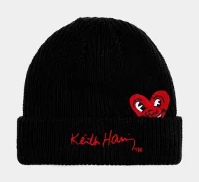 SP x Keith Haring Hidden Heart Mens Beanie (Black/Red)