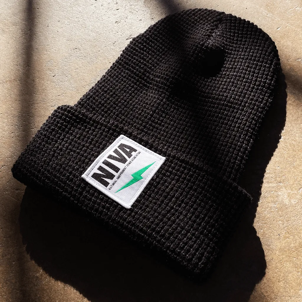 Waffled Cuffed Beanie