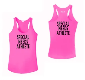 Women's SPECIAL NEEDS ATHLETE Tank Top - Reflective or Black Text